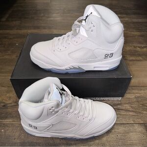 Air Jordan 5 Retro White Metallic